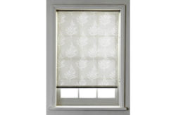 Collection Fern Semi Privacy Roller Blind - 4ft - White.